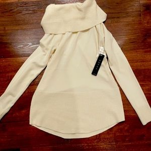 Cyrus cowlneck cream sweater